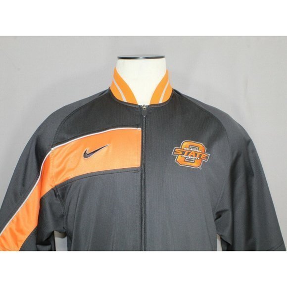 Nike Team Oklahoma State Cowboys Warm Up Full Zip Jacket Men's Size Medium - Picture 2 of 8